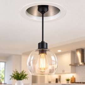 Recessed Can Light Conversion Kit – Adjustable Metal Mounting Hardware for Pendant Lights
