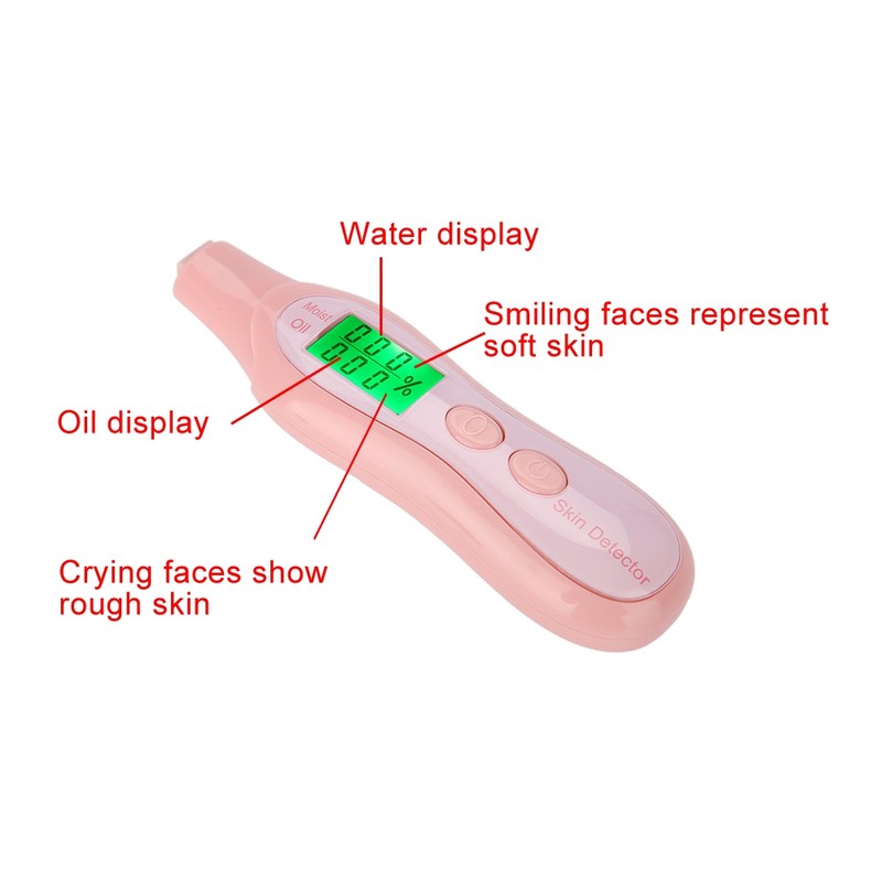 Digital LCD Display Precision Skin Sensor Tester Facial Moisture Water