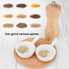 2pcs Wood Salt and Pepper Grinder Adjustable Coarseness Wooden Pepper