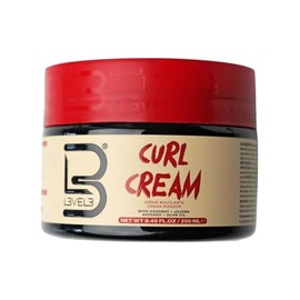 Crema hidratante para rizos de nivel 3, con aceite de coco y jojoba para cabello rizado y rizado, bloquea la humedad y el brillo