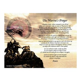 Marine Gift Prayer Veterans Day Christmas Birthday Husband Brother Son