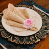 Petunny Floral Napkin Rings Set of 6 Rose Flower Napkin