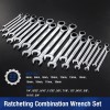 WORKPRO 22-Piece Ratcheting Wrench Set 180-degree flex head 72 Teeth