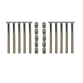 Furniture Connector Set, 10 Pieces Cabinet Connectors M6 with Cross Nut, Metal Connector for Furniture