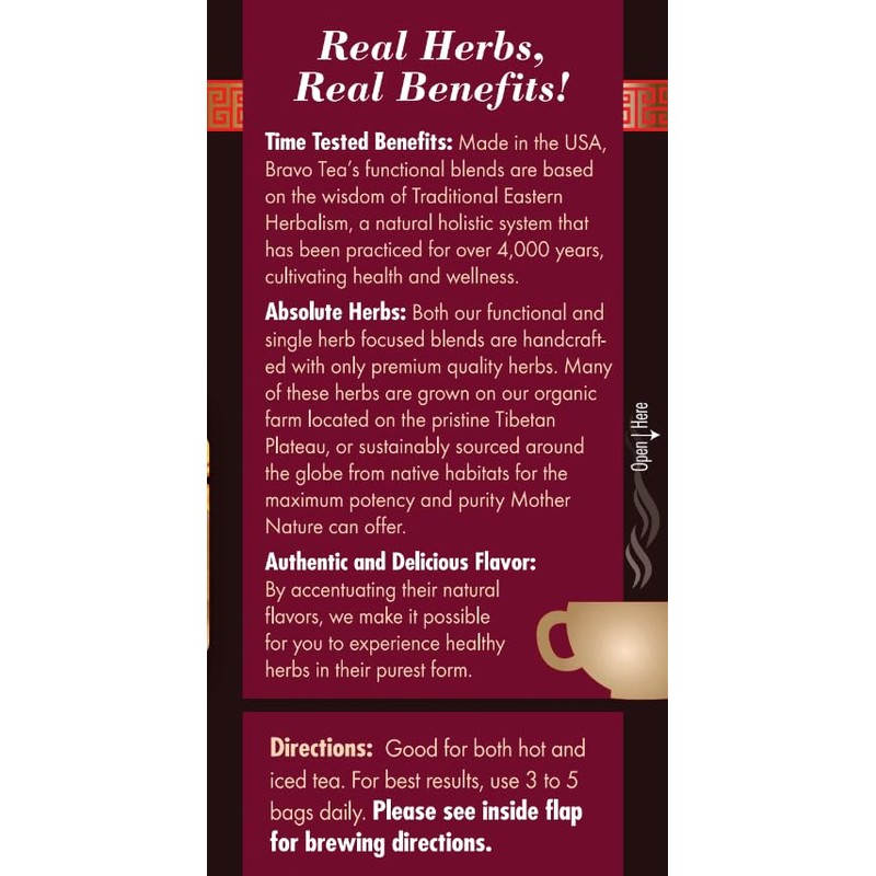 Bravo Tea 6 Mushroom Defense Herbal Tea, Caffeine Free 20