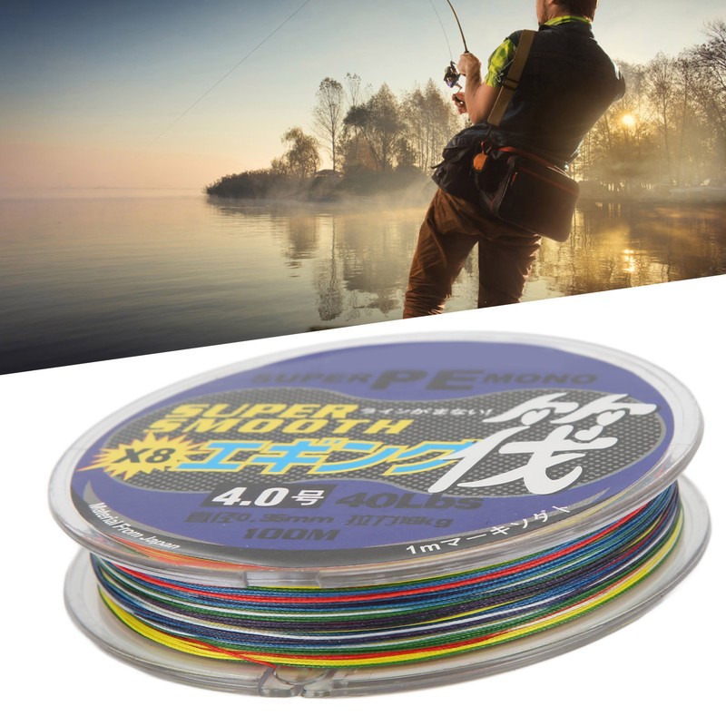 8 Strands Braided Fishing Line 1 Meter 1 Color PE