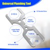 Feekoon 3 Way Sink Strainer Wrench, Basket Strainer Wrench with
