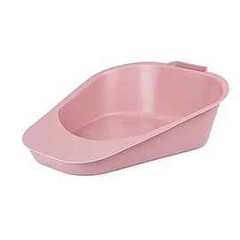 Portable, Easy to Clean Fracture Bedpans,Non-Stick Surface, Rose 1 Each