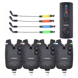 zmart Wireless Koi Fishing Alarm Set 1+4 Waterproof Fishing Alarm Indicator SQ-4 Byte Indicator