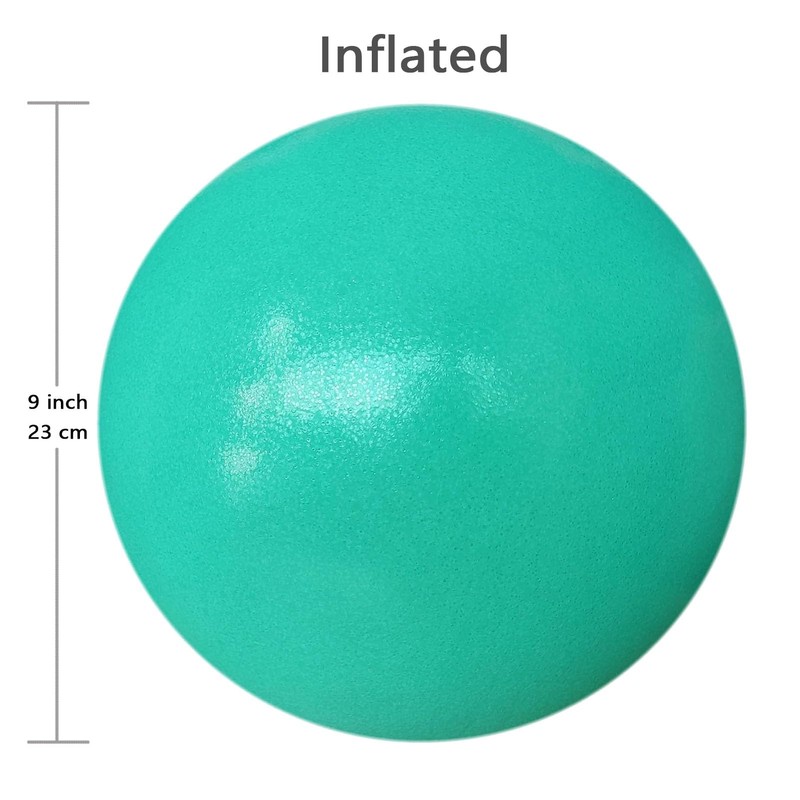 AppleRound 9-inch Pilates Ball - Includes 1 Ball and 1