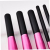 IWOWHERO 7pcs Travel Makeup Brush Set Makeup Brushes Wooden Handle