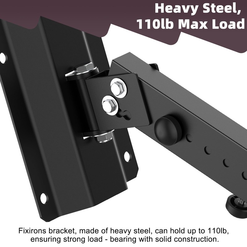 Fixirons Speaker Wall Mount Heavy Duty Adjustable for 4positions& 180°