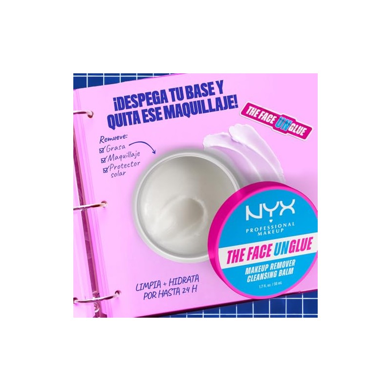 Nyx Professional Makeup, Face Unglue Makeup Remover - Bálsamo Limpiador