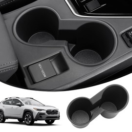 Autorder Car Cup Holder for Subaru Crosstrek 2024-2026 Accessories Water Cup Holders TPE Durable Cup Holder Insert for Crosstrek