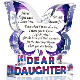 Daughter Gifts from Mom Dad, Unique Daughter Birthday Gifts Mothers Day Gifts for Daughter, Inspirational Gifts I Love You Daughter Gifts Christmas Gifts for Daughter Decorative Signs Plaques