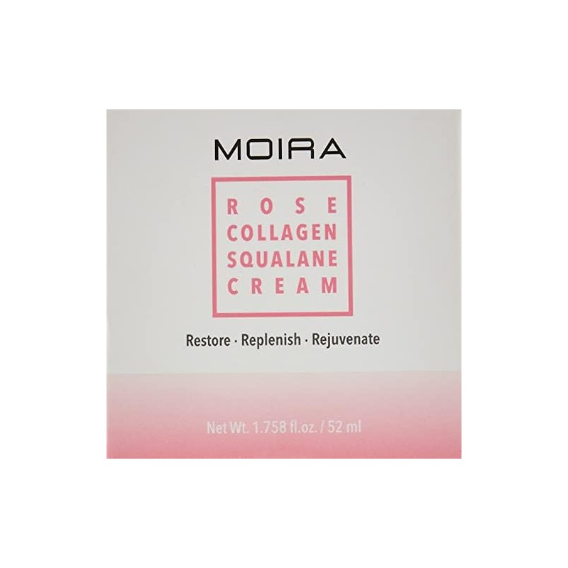Moira Skincare Crema Facial de Colágeno, Escualano y Rosa