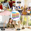 DAJAVE 10 Pcs Snack Boxes, Lunchables Container 4 Compartments Snack