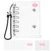 Hohotoon Sealing Notebook, Plastan, Transparent, A7 Size, Mini Binder (20