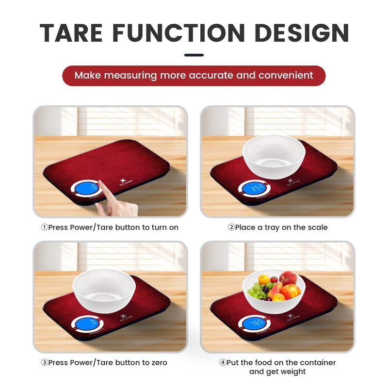 EILISON Smart Kitchen Food Scale with Bluetooth App, High-Precision Digital