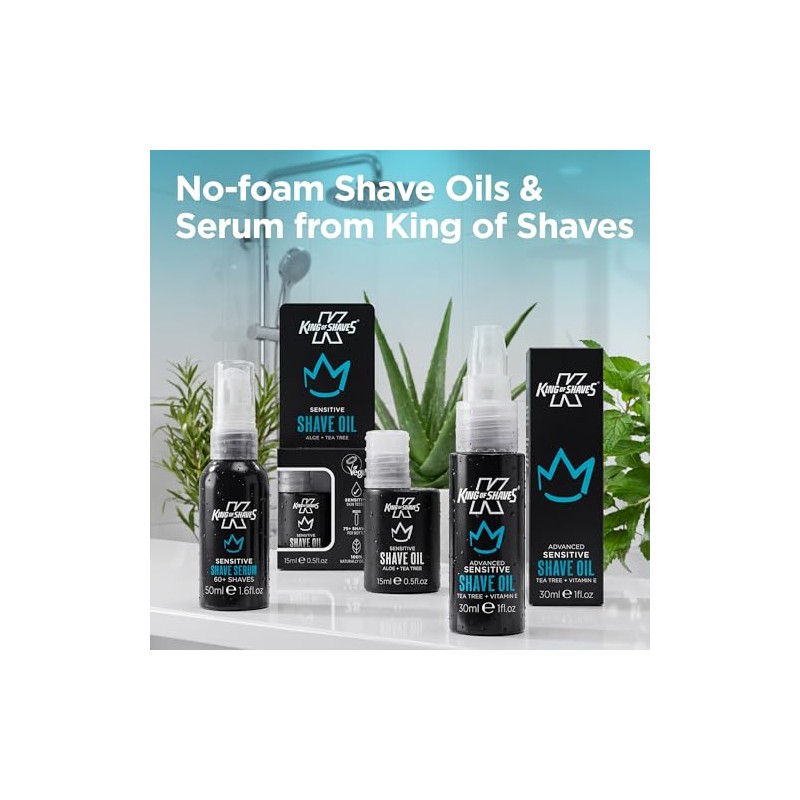 King of Shaves Kinexium aceite de afeitado, sensible, 0.6 fl