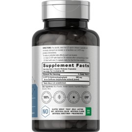 Horbäach 5HTP 200mg Supplement | 180 Capsules | 5 Hydroxytryptophan | Griffonia Simplicifolia | Extra Strength | Non-GMO, Gluten Free