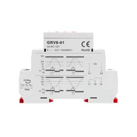 GEYA GRV8-01 Single Phase Voltage Relay for Surge or Undervoltage Protection with LED Display GRV8-01 D12
