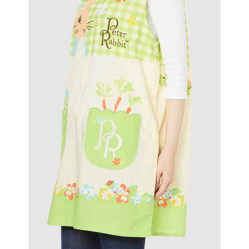 Marushin 5705000300 Apron, Peter Rabbit Adult Garden Check, 33.1 x