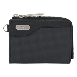 Neu Interesse 3392 Men's Coin Purse, Coin Case, Neu Interesse Pass Case, Genuine Leather, Cowhide Leather [05] Navy x Black