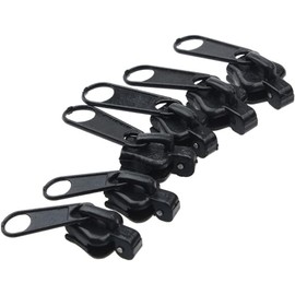 6 Pcs Black Zipper 3 Different Repair Kit Zipper Fixer with Metal Slide Fix Any Instantly Zipper Sewing Metal Zipper Repair Kit Fasteners