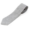 Proper Materials Men's Chambray Cotton Skinny Necktie Tie Textured Distressed
