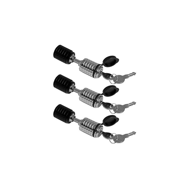 Deadbolt Barbell Coupler Lock - 3-Pack Keyed Alike (RC-2-KA3) -