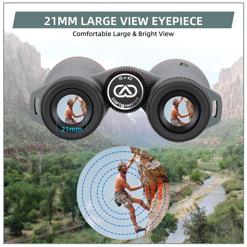 10x42 Professional ED Binoculars for Adults High Powered with Binocular