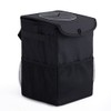 Alnicov Hanging Car Trash Bag with Storage Pockets,Car Bin Trash