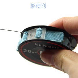 UD Kanthal Wire [OKTOKYU] Kanthal A1 Wire [Genuine] 24ga, 26ga, 28ga, 30.8 ft (10 m) for RBA Coils "RBA DIY" (26 Wires + 1 Spool Tamer)