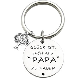 Dad Gift Best Dad in the World Keyring Best Dad Ever Jewellery Father's Day Gift Birthday Gift from Daughter to Dad, silver