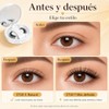 2 Pares Superior e Inferior de Pesta?as Magn?ticas Naturales sin