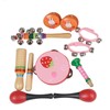 10Pcs Kids Children Educational Musical Percussion Instruments Set Toy Tambourine