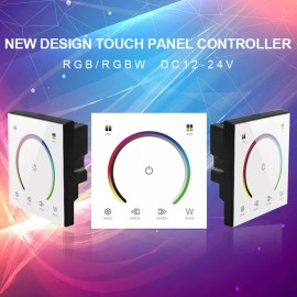 Unbranded RGB Controller Glass Touch Panel Wall Switch Dimmer for LED Strip Light 12V 24V