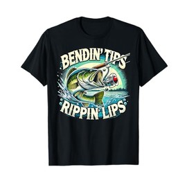 Bendin' Tips Rippin' Lips Fishing T-Shirt
