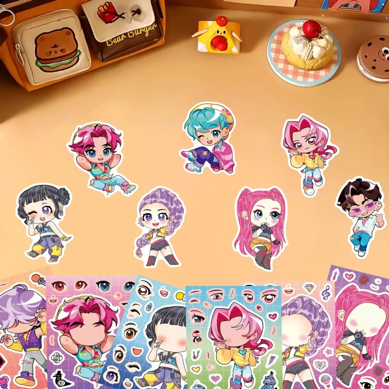 Pegatinas Decorativas Diy K-pop Demon Hunter, 16 Pieces