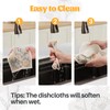 JOYMOOP 6 Pack Dishcloths for Kitchen, Reusable Absorbent Non-Scratch Cleaning