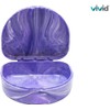 Orthodontic Retainer Case With Hinged Lid Snaps, Portable Denture Cases,