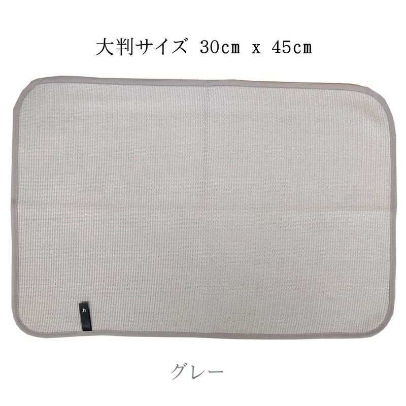 Infinitely Antibacterial Drainer Mat, Kitchen Mat, Made in Japan (Blue)