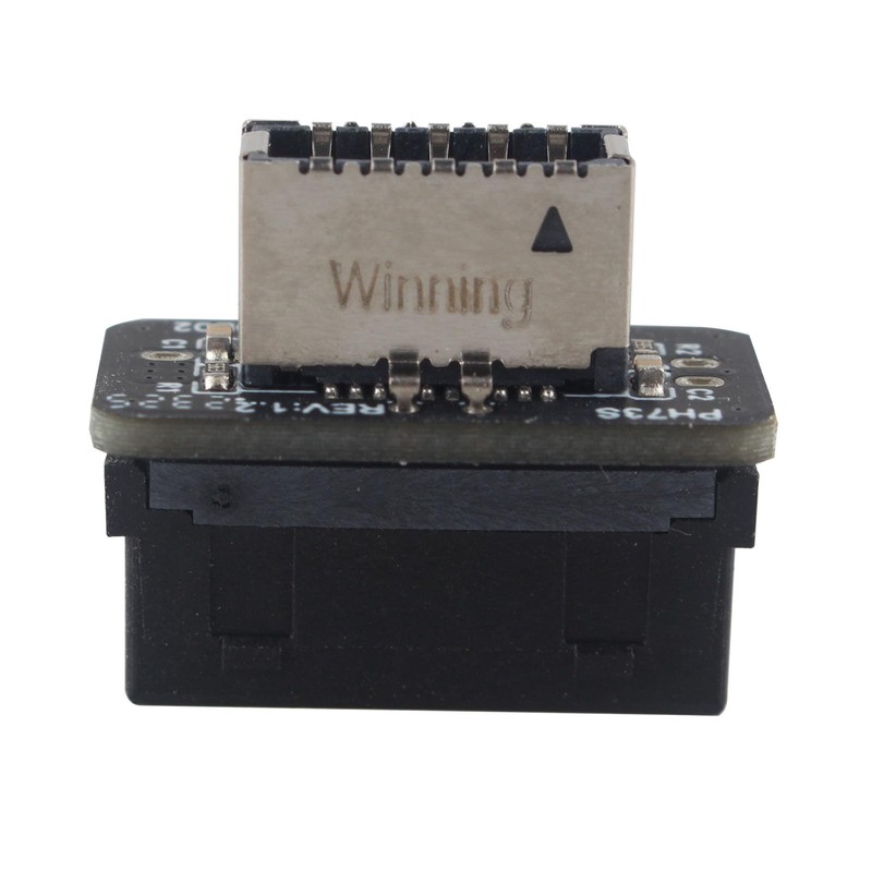 HALJIA USB 3.0 19 Pin to Type E Adapter Vertical