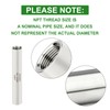 TAISHER 2PCS Stainless Steel Pipe Fittings, 1/2" NPT Female x