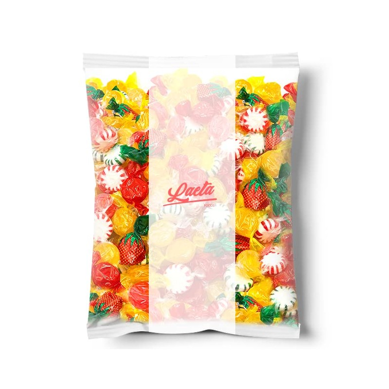 LaetaFood American Old Fashioned Hard Candy Assortment, Individually Wrapped (1