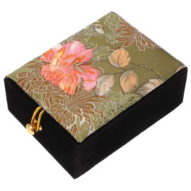 Operitacx Flower Jewelry Box Chinese Vintage Jewelry Box Antique Jewelry Organizer Case Earrings Rings Necklace Bracelet Storage Box Keepsake Box Gift Case