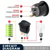 Waterproof Round Rocker Switch, Waterproof Toggle Switch, 8 Pack Toggle