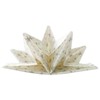 Fanxyware Star Shaped Origami Dinner Napkins with Silver Stars on