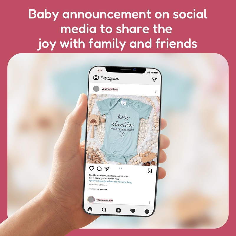 BIBIBLISSBABY Hi Grandma& Grandpa I can't Wait to Meet You